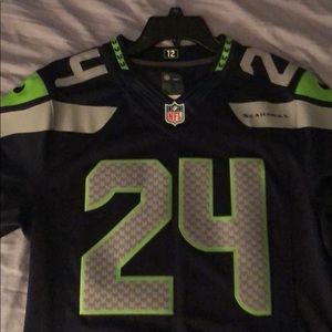 Men’s Marshawn Lynch Seahawks Jersey (STITCHED)